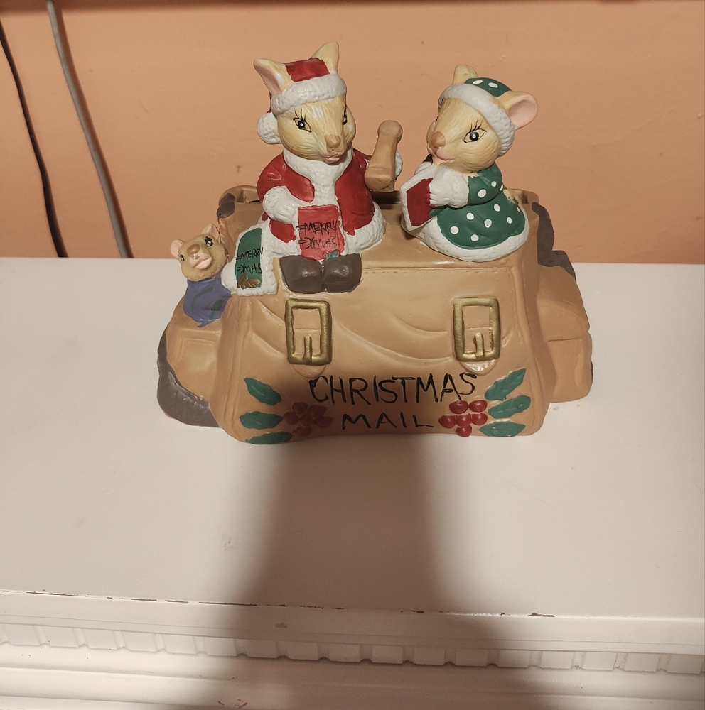 Mouse Christmas Greeting Card Holder